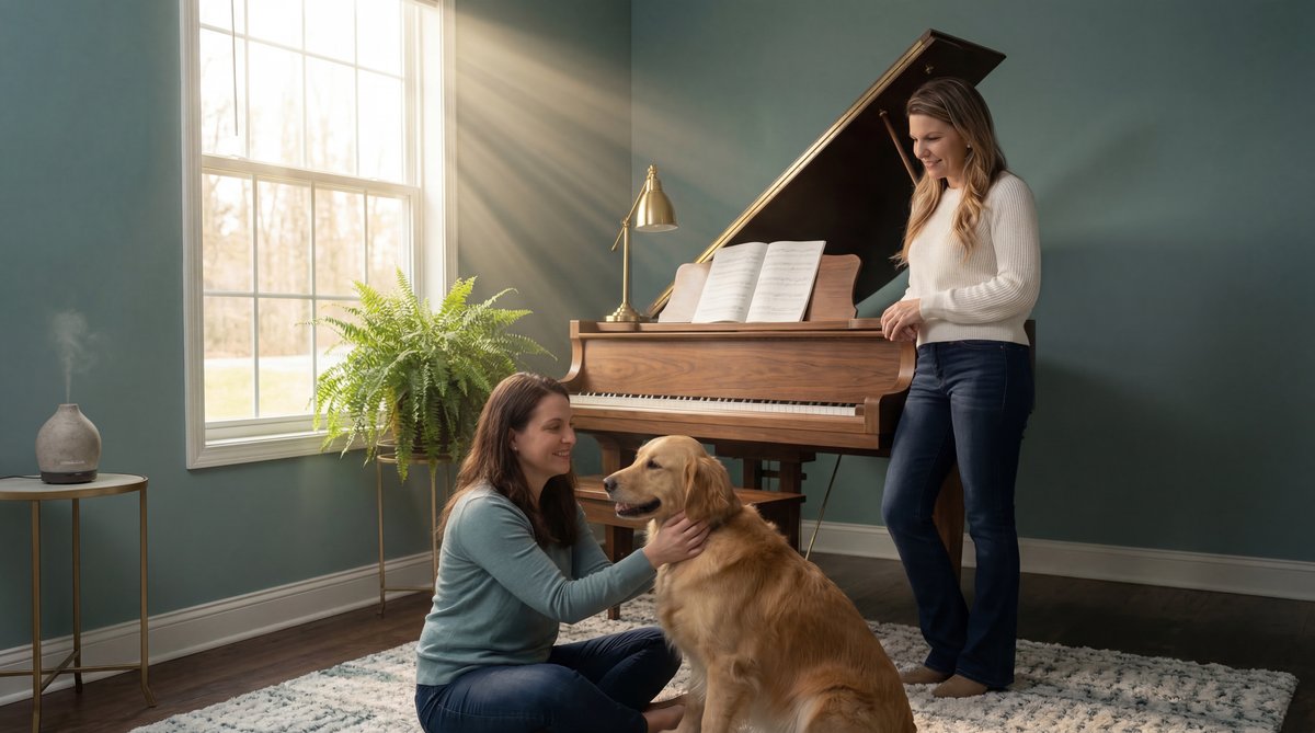 Hands holding a glowing sapling representing caregiver and patient support