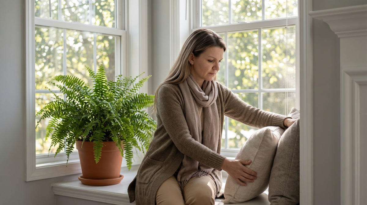 Hands holding a warm mug of tea symbolizing holistic comfort and pain relief